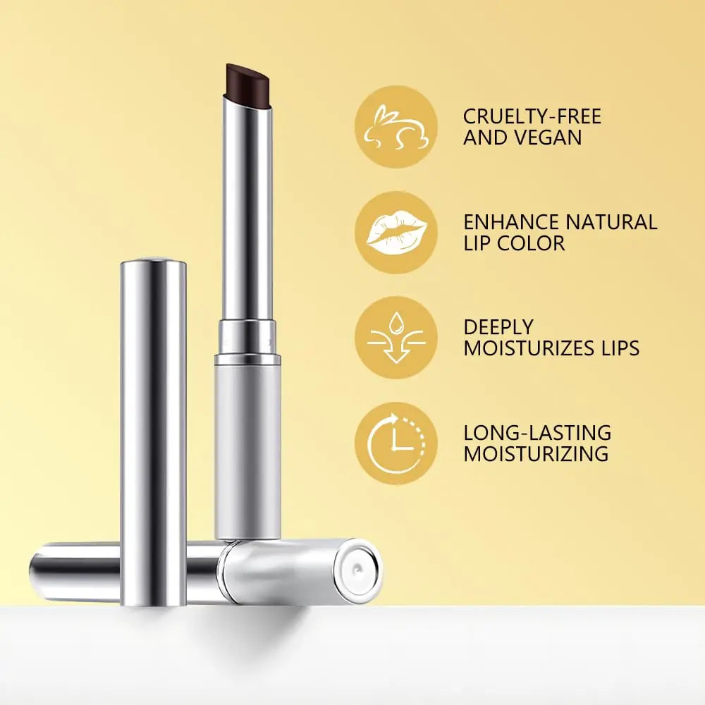 Honey Butter Lipstick Tinted Lip Balm, Shine Moisturizing Plumper Lipstick for Women, Natural Nourishing Hydrating Lip Gloss Stain for Dry Lips, Lightweight Lip Liner Care Makeup, Vegan - Black & Pink HHLTOH uk supplements