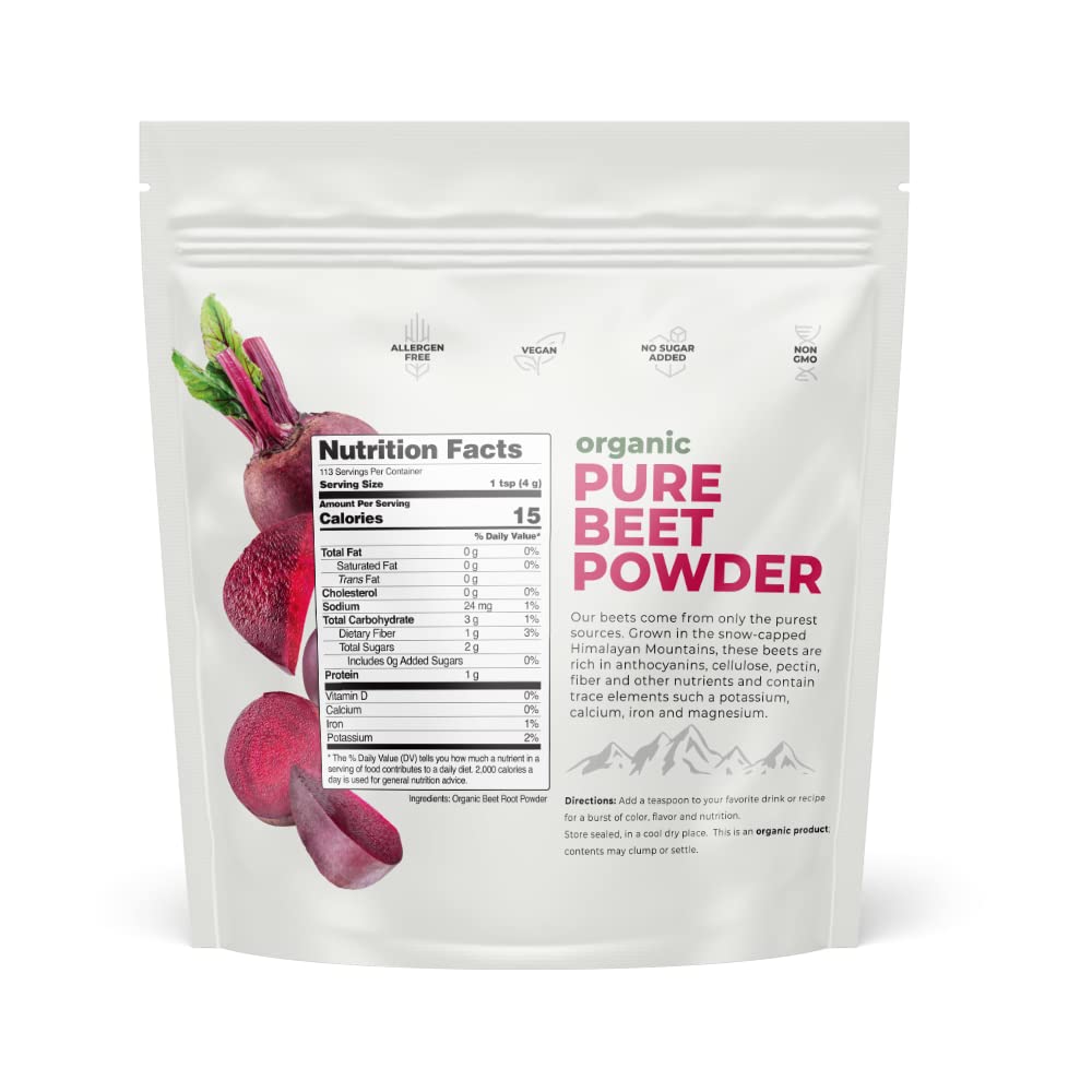 Nations Nutrition Pure Beet Root Powder Organic - Nitric Oxide Circulation Superfood Nations Nutrition uk supplements
