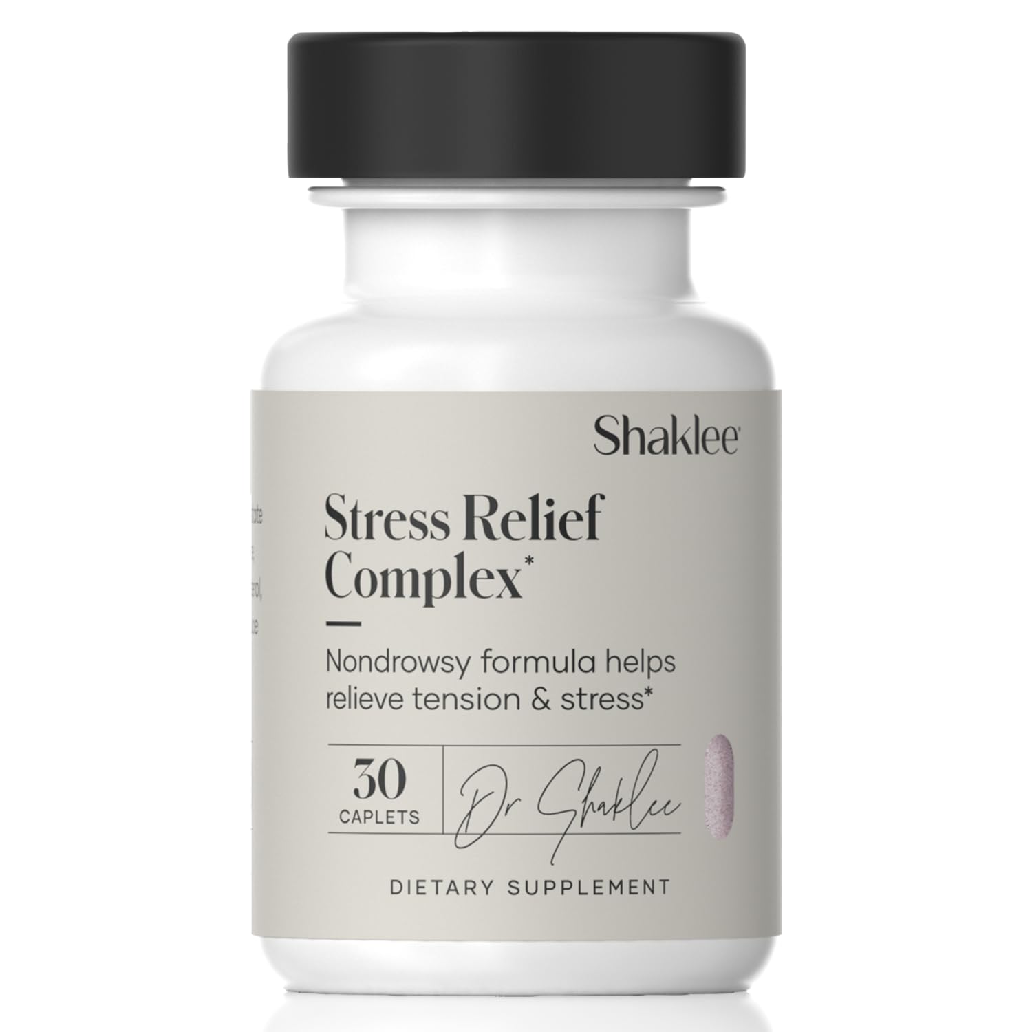 Shaklee - Stress Relief Complex - Calming Blend of L-theanine, Ashwagandha, Beta-sitosterol, and L-tyrosine - Promotes Relaxation without Drowsiness - 1 Caplet Daily - Adults Supplement - 30 Caplets Shaklee uk supplements