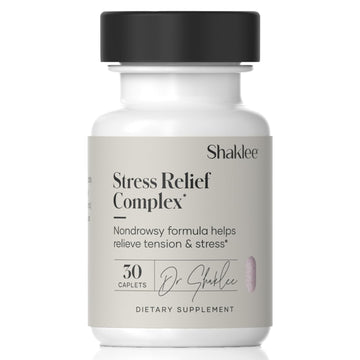Shaklee - Stress Relief Complex - Calming Blend of L-theanine, Ashwagandha, Beta-sitosterol, and L-tyrosine - Promotes Relaxation without Drowsiness - 1 Caplet Daily - Adults Supplement - 30 Caplets Shaklee uk supplements