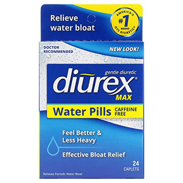 Diurex Max Water Pills - Maximum Strength Caffeine Free Diuretic - Relieve Water Bloat - 24 Count Diurex uk supplements