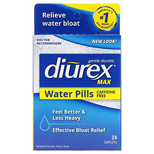Diurex Max Water Pills - Maximum Strength Caffeine Free Diuretic - Relieve Water Bloat - 24 Count Diurex uk supplements