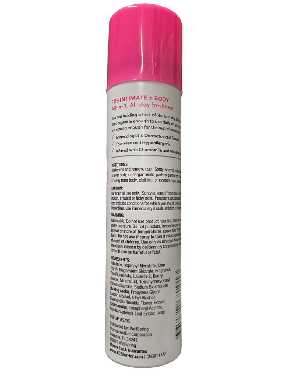 FDS Hypoallergenic Intimate Deodorant Spray, Extra Strength 2 Ounce (2-Pack) FDS uk supplements