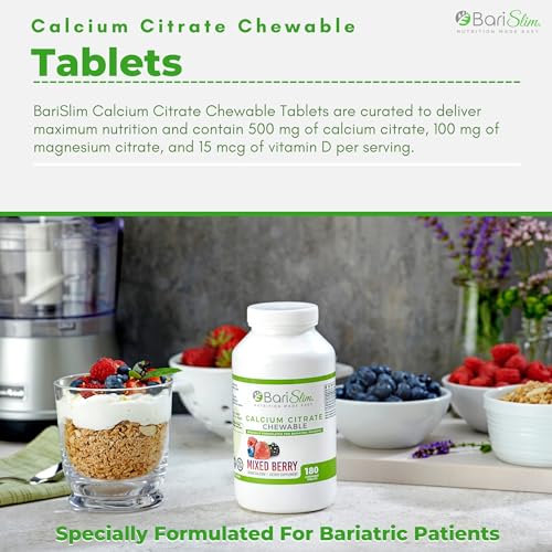 BariSlim Bariatric Calcium Citrate with Magnesium and Vitamin D Tabs - 500 mg of Calcium BariSlim uk supplements