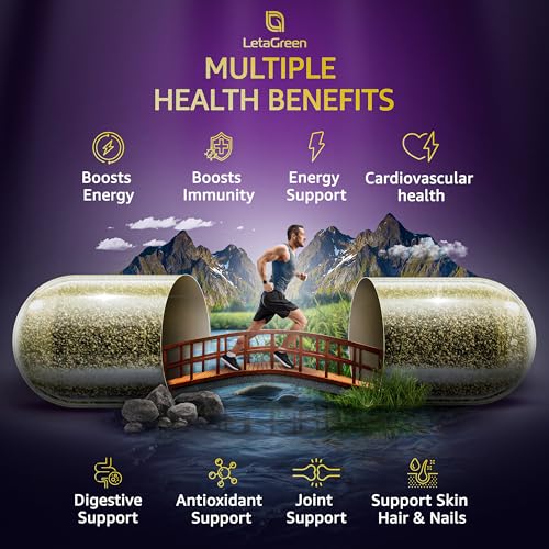 LetaGreen Irish Sea Moss Capsules – 120 Wildcrafted Sea Moss Pills with Black Seed Oil LetaGreen uk supplements