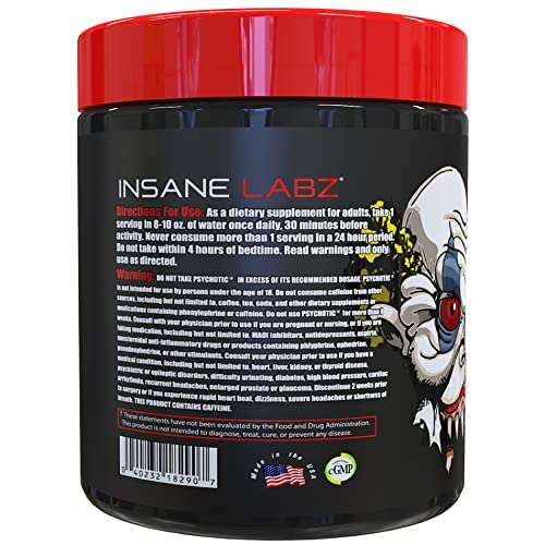 Psychotic, and Insane Veinz, Pre Workout Stack (Fruit Punch) Insane Labz uk supplements