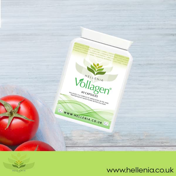 Hellenia Vollagen 500mg - 60 Capsules - Vegan Collagen Hellenia uk supplements
