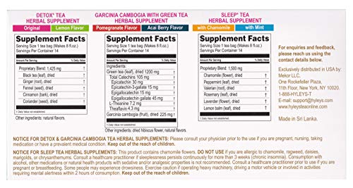 Hyleys Detox Tea 14 Days Kit - 42 Tea Bags - Herbal Supplement - Mother's Mother's Day HYLEYS uk supplements