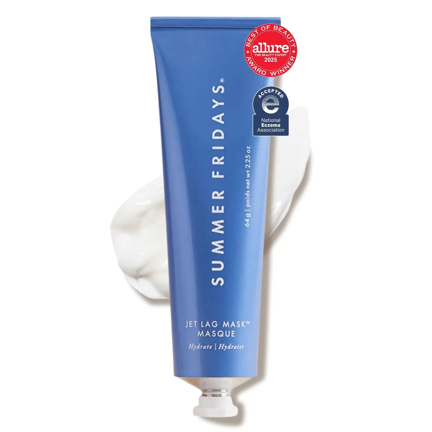 Summer Fridays Jet Lag Mask - Hydrating Face Moisturizer + Mask - Enriched with Hyaluronic Acid, Niacinamide, Glycerin + Antioxidants Helps Nourish Skin for a Renewed + Radiant Complexion (2.25 Oz) Summer Fridays uk supplements