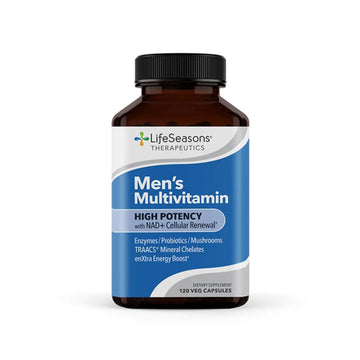 LifeSeasons Men's Multivitamin – High Potency with 21 Vitamins & Minerals, PureWay-C®, NAD+, Active B-Vitamins, TRAACS® Chelates LifeSeasons uk supplements