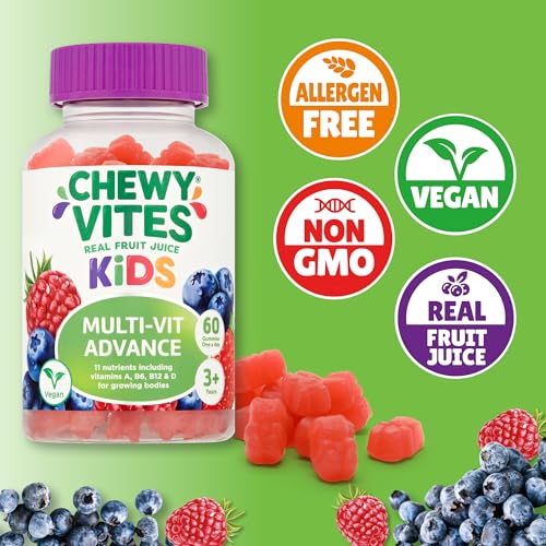 Chewy Vites Kids Multivitamin Advance 60 Gummy Vitamins | 11 Essential Nutrients CHEWY VITES uk supplements