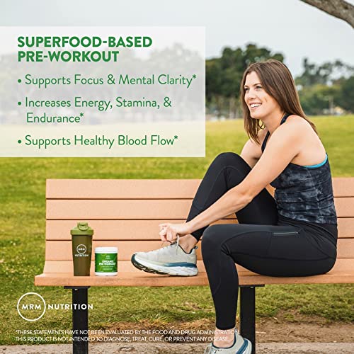 MRM Nutrition Organic Pre-Workout Powder | Black Cherry Flavored | Superfoods MRM uk supplements