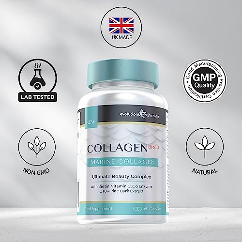 Collagen Bio-10 with Marine Collagen, Biotin & Co-Enzyme Q10 (60 Capsules) Evolution Slimming uk supplements