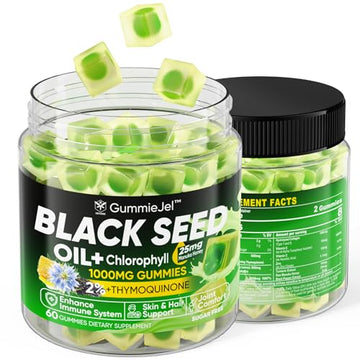 Sugar Free Black Seed Oil Filled Gummies & Chlorophyll, with Hydrolyzed Collagen EnvyCure uk supplements