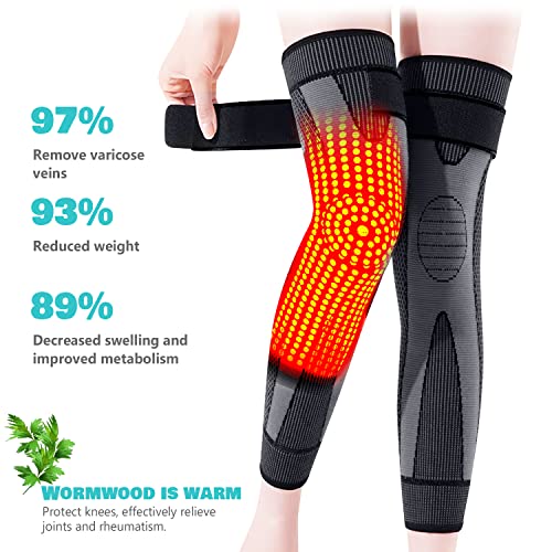 DAFUZ Tourmaline Acupressure self-Heating Shaping Knee Sleeve, Mugwort Acupressure DAFUZ uk supplements