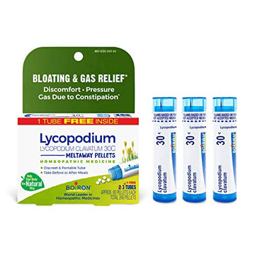 Boiron Lycopodium Clavatum 30C Homeopathic Medicine for Relief from Bloating, Gas Relief Boiron uk supplements