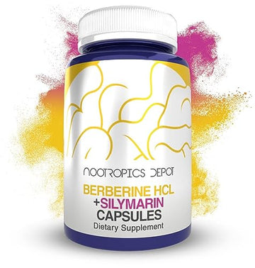 Nootropics Depot Berberine HCL + Silymarin Capsules | 500mg + 90mg | 180 Count Nootropics Depot uk supplements