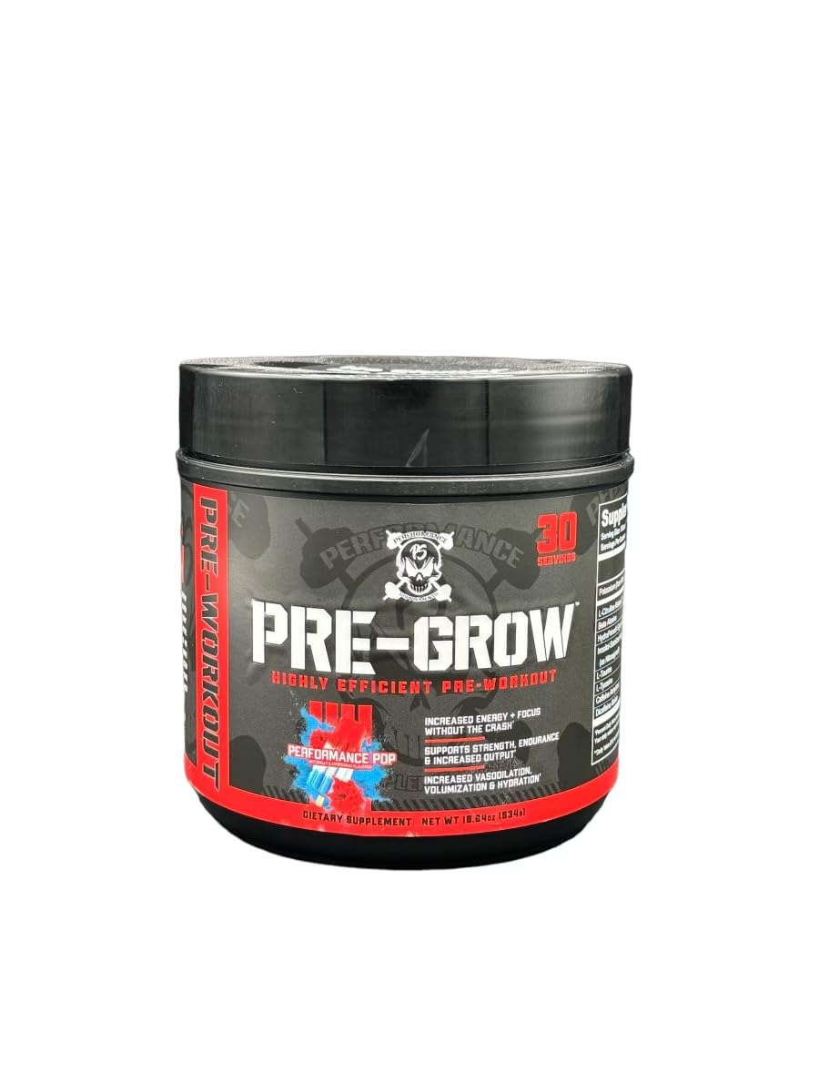 Performance Supplements Pre-Grow Highly Efficient Pre Workout 30 Servings 18.84 OZ Performance Supplements uk supplements