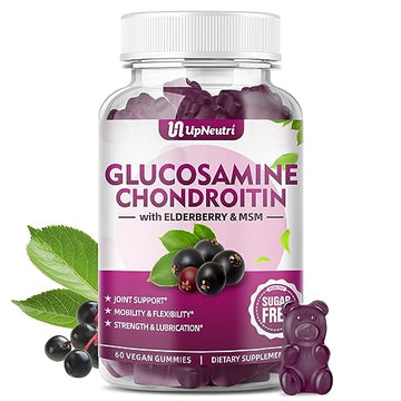 UPNEUTRI Glucosamine Chondroitin Gummies Sugar Free, Extra Strength 1500mg Glucosam UPNEUTRI uk supplements
