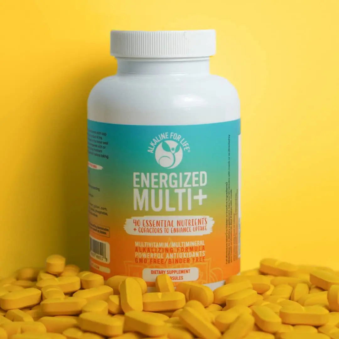 Energized Multi - Potent Multivitamin with 40 Fully Bioavailable Nutrients B Complex Vitamins, Vitamin D, Vitamin C, Vitamin K, Zinc, Quercetin Alkaline for Life uk supplements