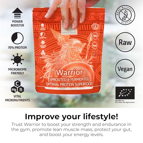 ANCESTRAL SUPERFOODS: Vegan Superfood Protein Powder, Gluten-Free Alkaline Fibre Supplement ANCESTRAL SUPERFOODS SPROUTED FOR LIFE uk supplements