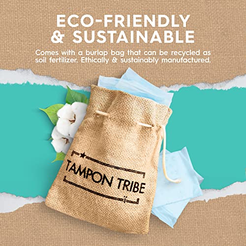 Tampon Tribe - Organic Cotton Pads with Wings for Women, Chemical-Free Breathable Sanitary Pads Tampon Tribe uk supplements