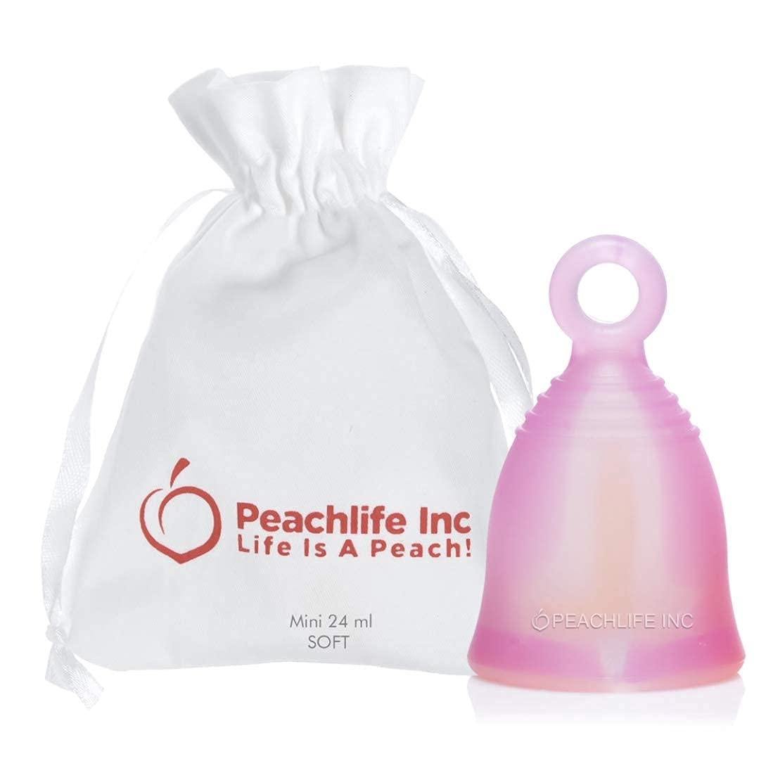 Peachlife Boric Acid Suppositories and Small Soft Menstrual Cup with Ring Pull Peachlife uk supplements