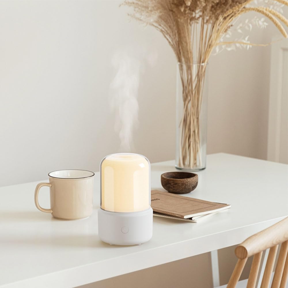 Candlelight Flame Air Diffuser,Portable Essential Oil Diffuser Noiseless 120ML Aroma Diffuser Waterless AEKAN uk supplements