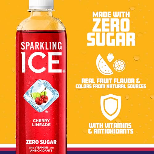 Sparkling Ice, Cherry Limeade Sparkling Water, Zero Sugar Flavored Water, with Vitamins Sparkling ICE uk supplements