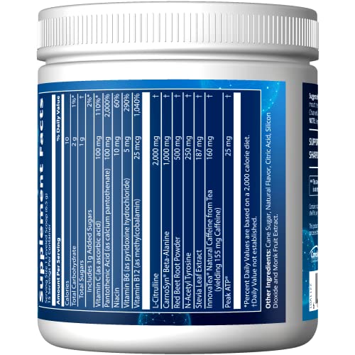 MRM Nutrition Driven Dry Scoop Pre-Workout Powder| Sour Berry Flavored| Pure Ingredients MRM uk supplements