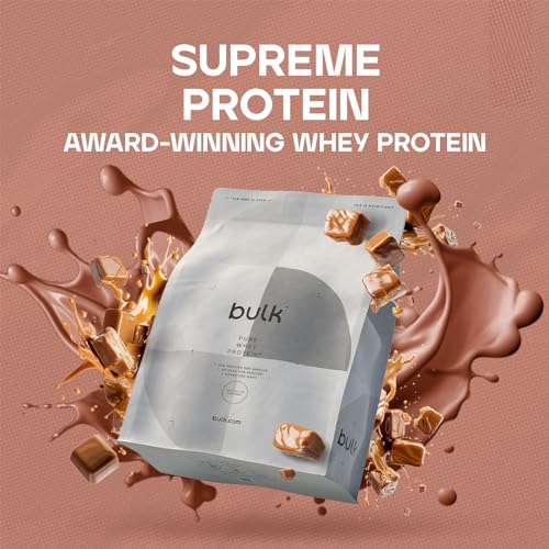 Bulk Pure Whey Protein Powder Shake, Chocolate Caramel, 2.5 kg, Packaging May Vary Bulk uk supplements