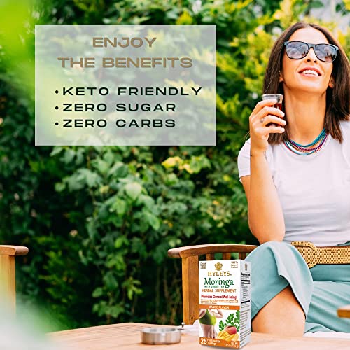 Hyleys Tea Moringa Oleifera with Mango Flavor - 25 Tea Bags (Miracle Tree Tea) HYLEYS uk supplements