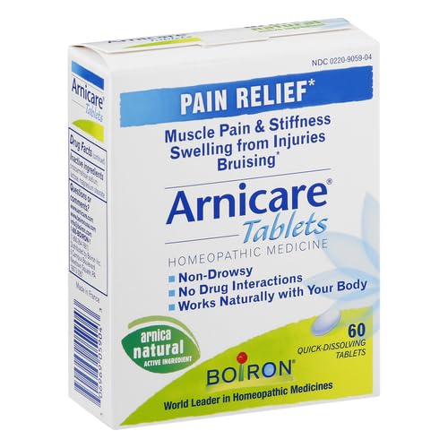 Boiron Arnicare Tablets for Pain Relief from Muscle Pain, Joint Soreness, Swelling from Injury or Bruises Boiron uk supplements