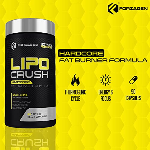 Forzagen Lipocrush Thermogenic Fat Burner for Men and Women, 90 Belly Fat Burner Forzagen uk supplements
