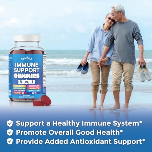 NEW AGE 8 in 1 Immune Support Booster Supplement with Elderberry, Vitamin C NEW AGE uk supplements