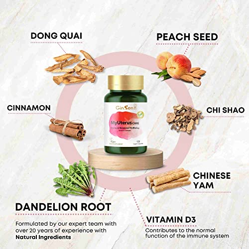 GinSen MyUterus Care for Women’s Warm Uterus, Pregnancy & Menstrual Wellness GinSen uk supplements