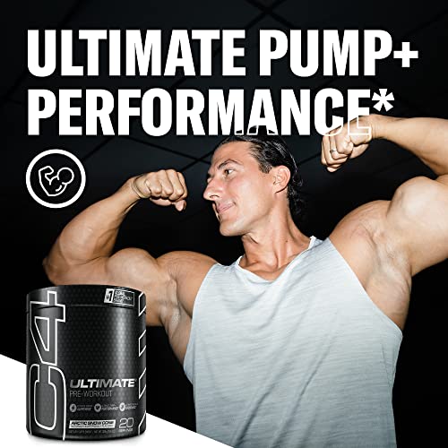 C4 Ultimate Pre Workout Powder Arctic Snow Cone - Sugar Free Preworkout Energy Cellucor uk supplements