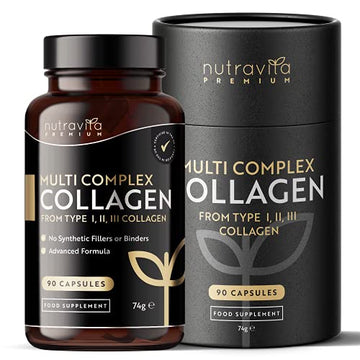 Premium Multi Collagen Protein Capsules with Type I, II, III - Includes Hydrolysed Grass Nutravita uk supplements
