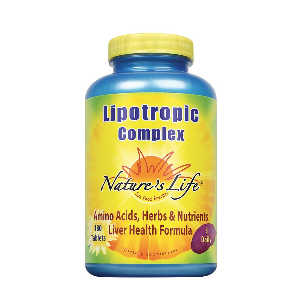 Nature's Life Lipotropic Complex | Comprehensive Support for Healthy Liver Function | with Choline & Inositol | Non-GMO | 180 Vegetarian Tablets Nature's Life uk supplements
