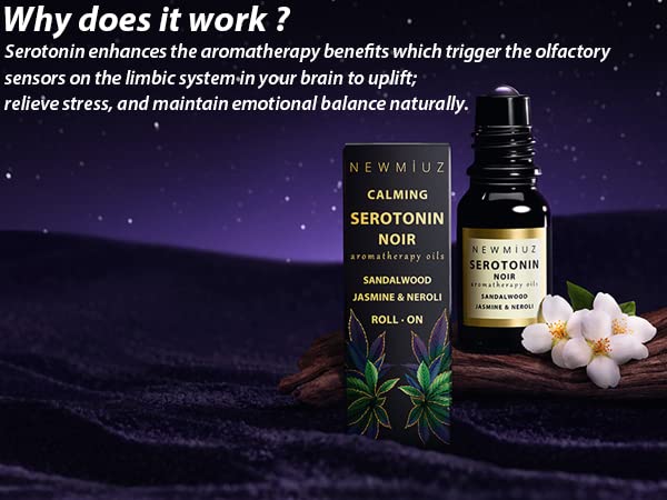 Calm Roll on Essential Oil Stress Relief Sandalwood Jasmine Destress Relaxation Calming Rolle New Miuz uk supplements