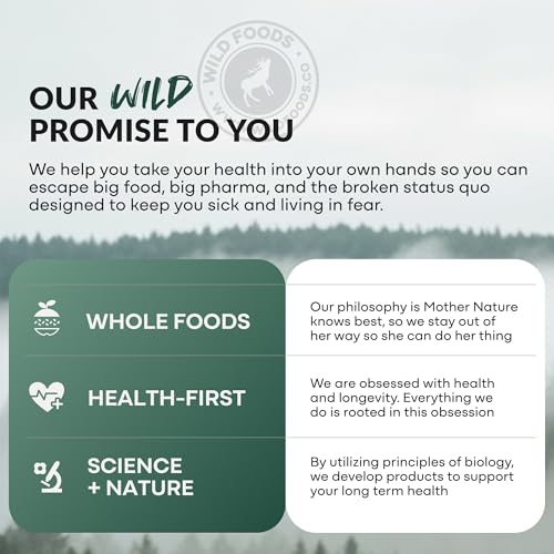 Wild Foods Fish Oil Omega 3 Supplements | 1600 mg | Highly-Potent: DPA, DHA, EPA | Burpless, Odorless, Non-GMO, Gluten Free | For Brain & Heart Health, Joint Support | 60 Capsules (1 pk) | 30 Servings Wild Foods uk supplements