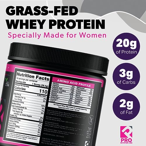 PRO NUTRITION LABS Whey Protein Vanilla Powder for Women - Supports Lean Muscle PRO NUTRITION LABS uk supplements