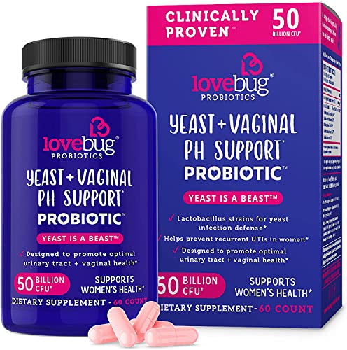 Lovebug Yeast + Vaginal pH Support | Clinically Studied Ingredients for Yeast & UTIs lovebug PROBIOTICS uk supplements