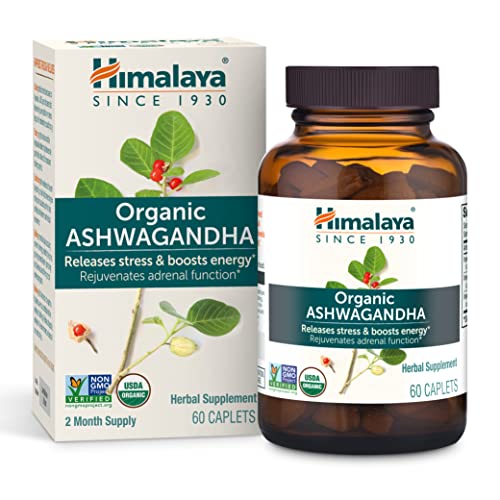 Himalaya Organic Ashwagandha, 60 Day Supply, Herbal Supplement for Stress Relief Himalaya uk supplements