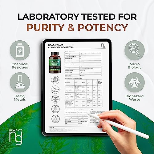 Newgate Labs Marine Collagen 350mg with Hyaluronic Acid, Vitamin C & Vitamin E Newgate Labs uk supplements