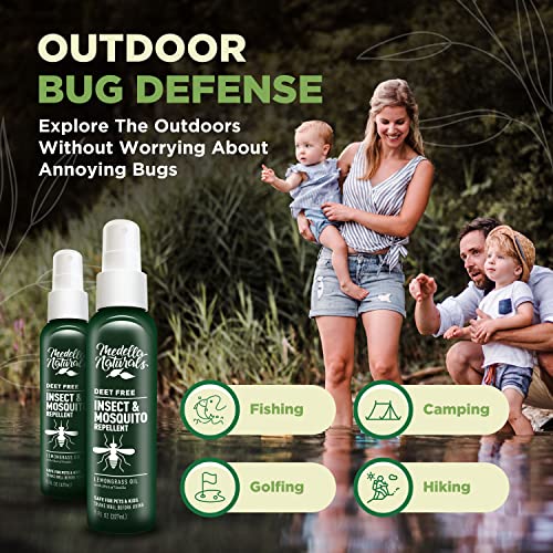 Deet-Free Insect & Mosquito Repellent Pack of 2 (8 oz) – Nice Smelling Medella Naturals uk supplements
