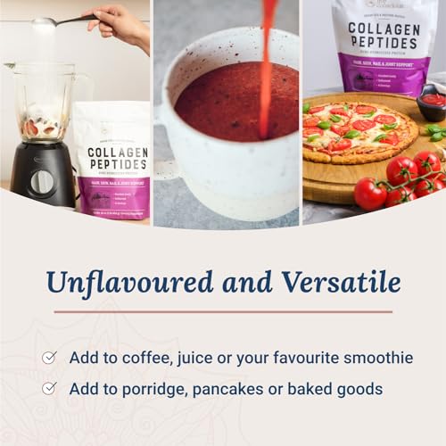 Collagen Peptides Powder - Grass-Fed Hydrolysed Collagen Powder Supplement Live Conscious uk supplements