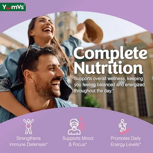 Multivitamin Gummies for Adults, Daily Gummy Vitamin for Women & Men, Immune Support Multivitamin Supplement YUM-V'S uk supplements