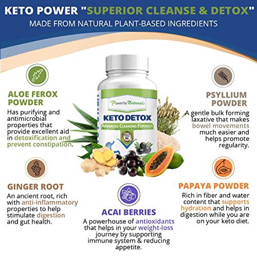 Power By Naturals Keto Colon Cleanser & Detox - Rapid Weight Loss Pills, Gut Health Power By Naturals uk supplements
